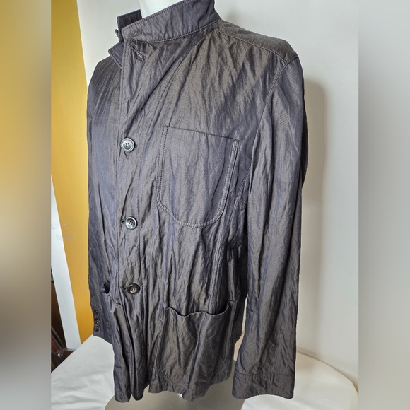 Armani Collezioni Size 42/L Distressed Jacket - Picture 3 of 15